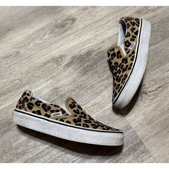 Vans Slip-On‎ Skate Shoe - Leopard women's 5 men's 3.5 - Picture 1 of 7